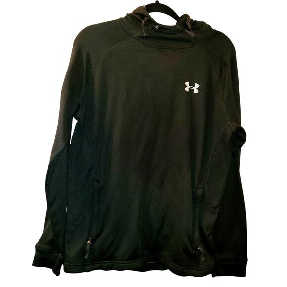 Under Armour Mens Cold Gear Black Hoodie Sweatshirt Size M - Picture 1 of 10